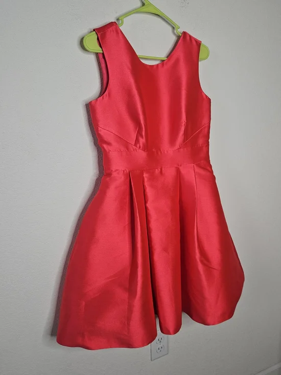 NWT Kate Spade Pink Open Back Bow Silk Mini Dress Fancy Meeting You Geranium 10 - Picture 3 of 12